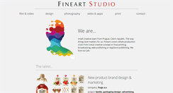 Desktop Screenshot of fineartstudio.cz