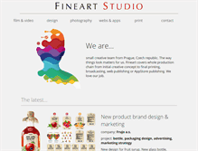 Tablet Screenshot of fineartstudio.cz